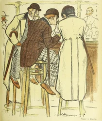 Al bar, da Gil Blas Illustre, pub. 1899